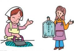 干洗店衣物分类检查工作